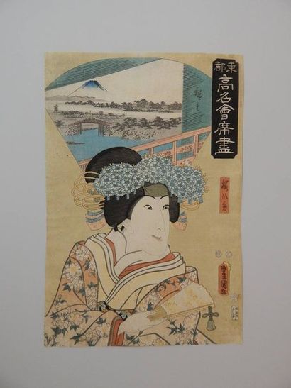 Hiroshige et Kunisada. Les fameux restaurants...