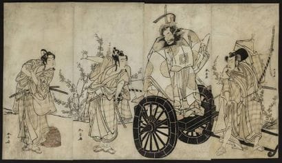 Shunsho (1726-1792), tétraptyque, hosoban,...