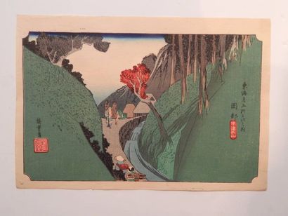 Hiroshige, 53 stations du Tokaïdo, station...