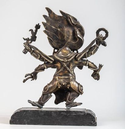 Maakala, en bronze. Népal, XIXe siècle. ...