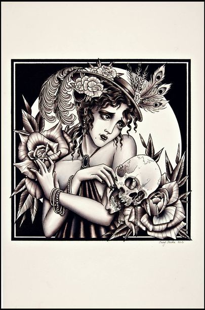 EASY SACHA

Skulls and Vanitas #5, 2013

Encre...