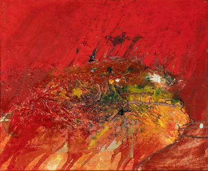 ECOLE MODERNE

Huile sur toile signée : SAM...