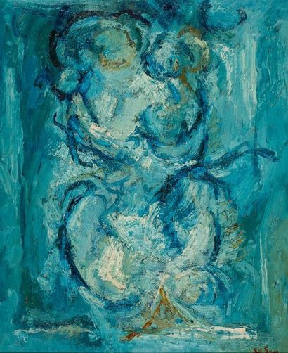 ECOLE MODERNE

Composition en bleu

Huile...