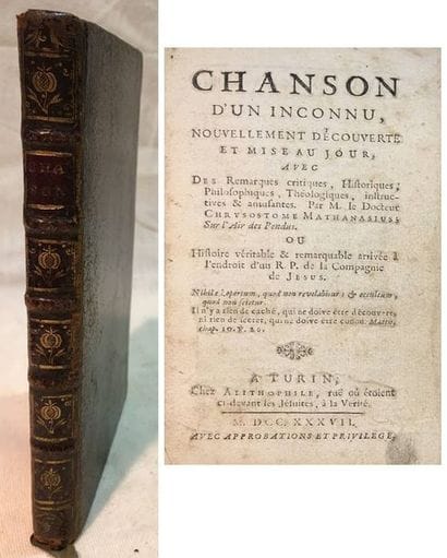 Nicolas JOUIN, sous le pseudonyme de Chrysostome...