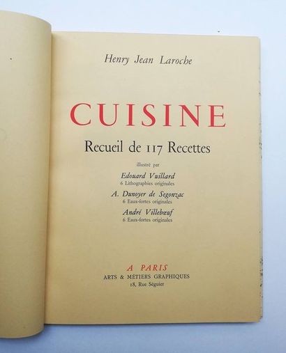 136 BIS. Henry-Jean LAROCHE.
Cuisine.
Paris,...