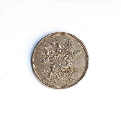 Pièce de monnaie en argent, Minh Mang, Vietnam,...