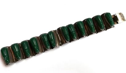 BRACELET à monture en argent 925°/°° serti...