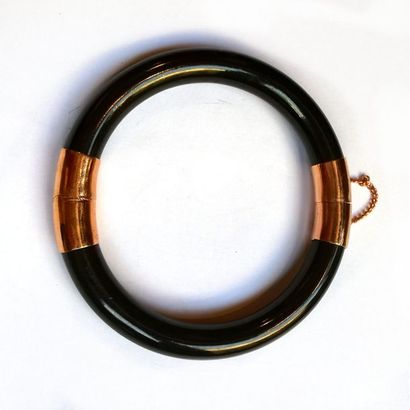 BRACELET jonc ouvrant en vermeil (925/°°)...