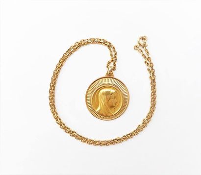CHAINE maille forçat en or 18K (750/°°),...
