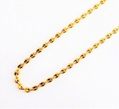 CHAINE en or jaune 18k (750/°°), maille grain...