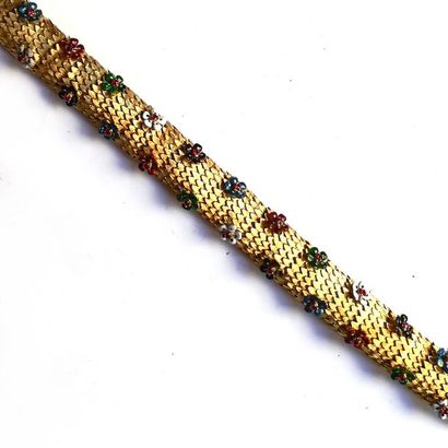 BRACELET en or jaune 18K (750°/°°) maille...