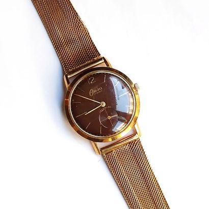 ONSA - Montre bracelet en or jaune 18K (750°/°°),...