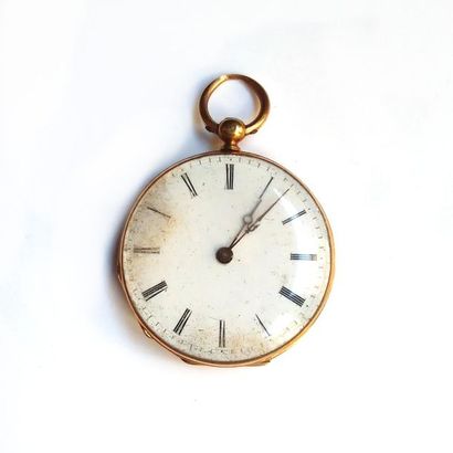 413 bis, MONTRE de col en or 18K (750°/°°)....