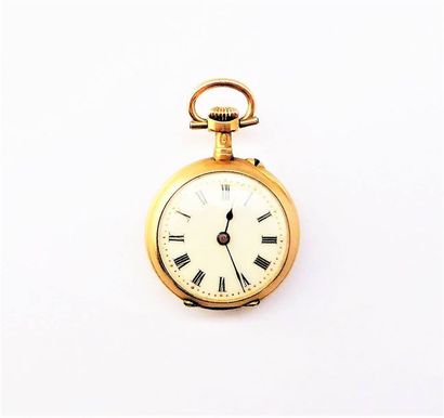 MONTRE DE COL de dame en or 18K (750/°°),...