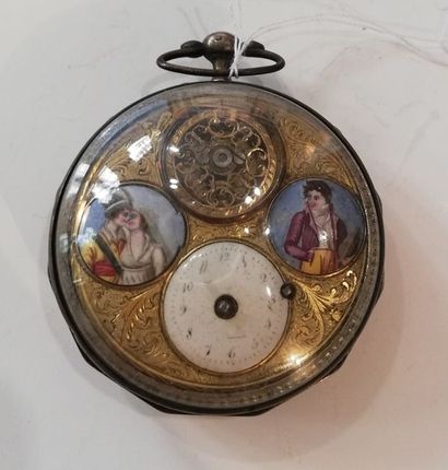 419 BIS. MONTRE DE GOUSSET en argent (925°/°°),...
