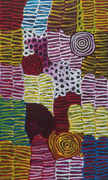 Pwerle Minnie (Anmatyerre - Alyawarre).Circa...