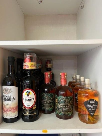 STOCKS : 
- Bières, épicerie, huile, farine,...