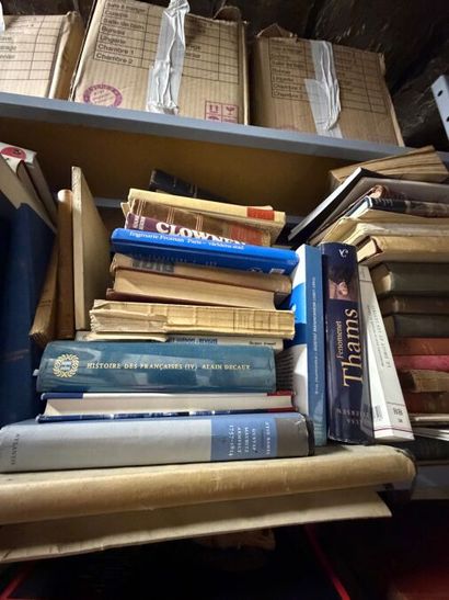 1 important lot de livres anglais, français,...