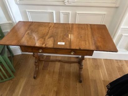 1 fruited wood rectangular flat desk with...