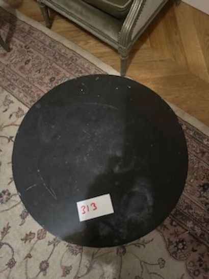 1 low tripod mahogany veneered pedestal table...