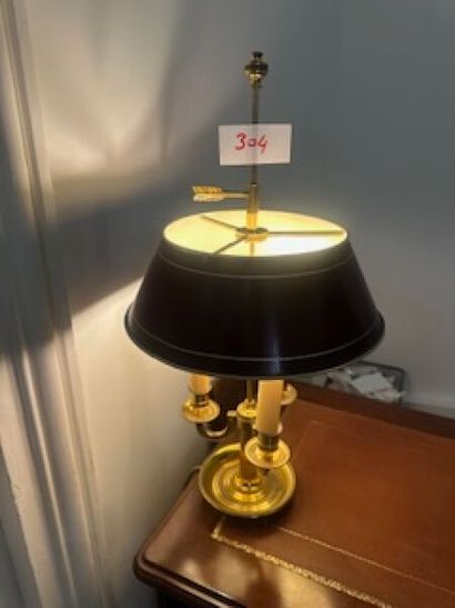 1 ormolu three-light bouillotte lamp with...