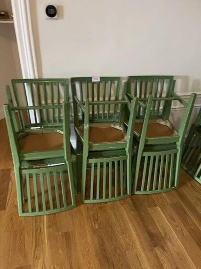 1 lot composed of a suite of 6 Gustavian...