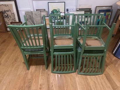 1 lot composed of a suite of 6 Gustavian...