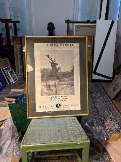 Une affiche encadrée sous verre Thora Dardel,...