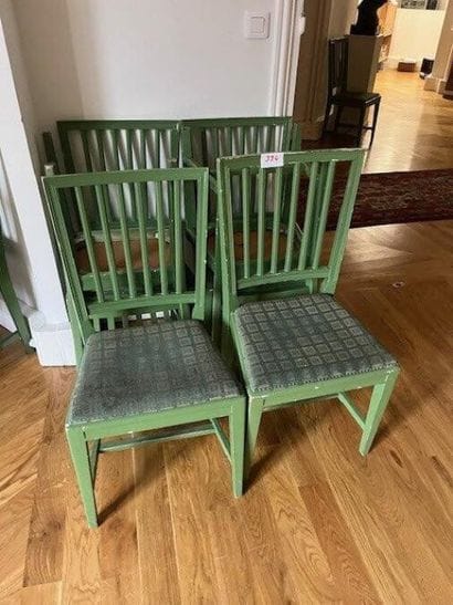 1 lot composed of a suite of 6 Gustavian...