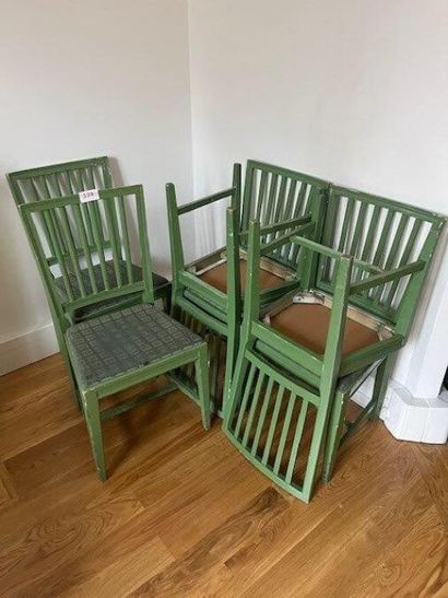 1 lot composed of a suite of 8 Gustavian...