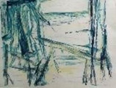 Bengt OLSON (1930) Lithographie sur papier...