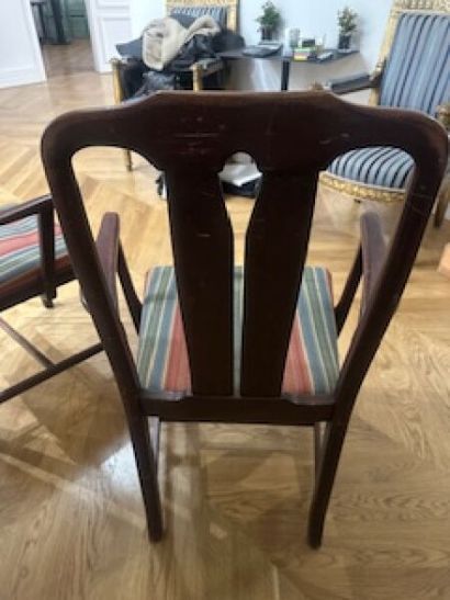 - 2 varnished wooden armchairs (used)
- 1...