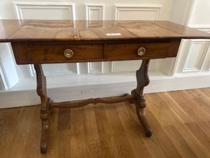 1 fruited wood rectangular flat desk with...