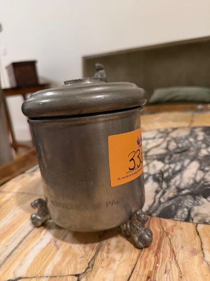 Pewter beer chopper

NB: gift from Le Cercle...