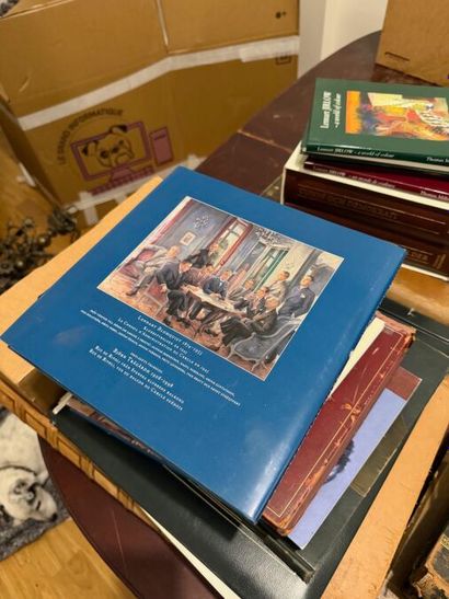 1 lot of various books and 3 framed meda...