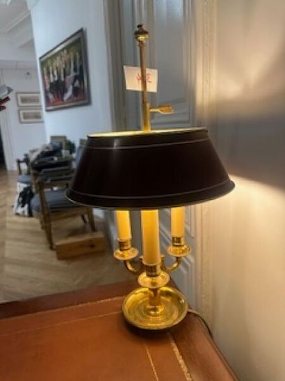 1 ormolu three-light bouillotte lamp with...