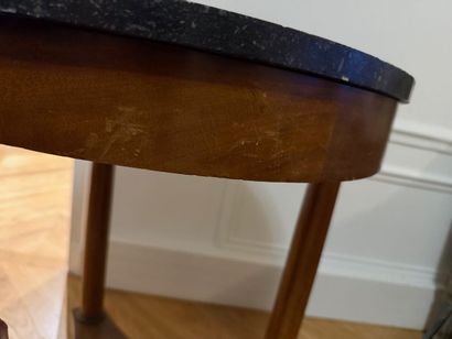 1 tripod mahogany veneered pedestal table...