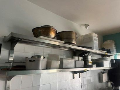 4 étagères murales inox EUROTEC DE 140cm...