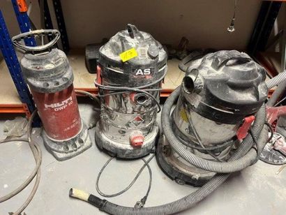 - 2 pulvérisateurs HILTI / MESTO
- 2 aspirateurs...