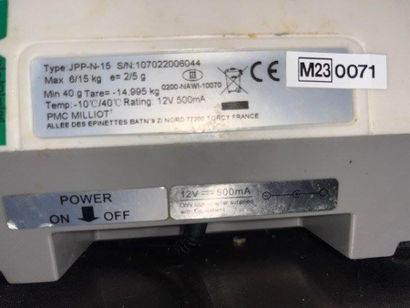 1 Balance MILLIOT type JPP-N-15 (Ref. 5)

VENTE...