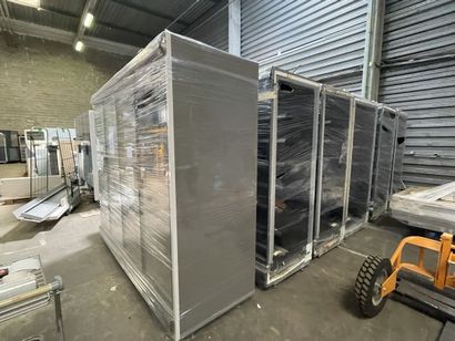 6 gondoles frigorifiques 2,50x2,27x0.90m