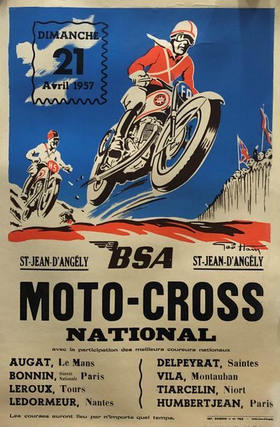 Geo HAM (1900-1972) 
BSA, Moto-Cross National,...
