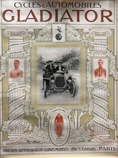 Cycles et automobiles GLADIATOR
Imprimerie...