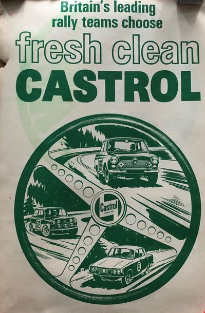 Lot d'affiches Castrol, en l'état