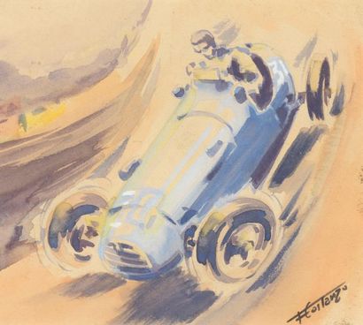 F. COSTANZO (Xxe siècle)
Gordini
Gouache...