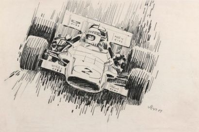 VOSS (Xxe siècle)
Ford GT40, Le Mans 69
Pastel...