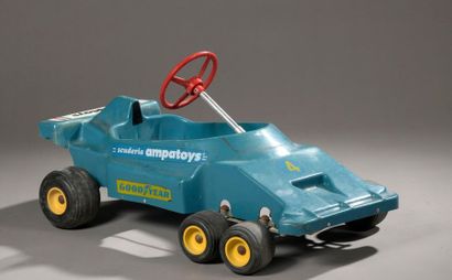 Ampatoys, F1 Tyrrel en plastique bleu
L :...