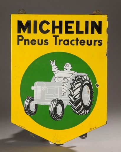 Plaque émaillée, Michelin Pneus Tracteur
62x45...