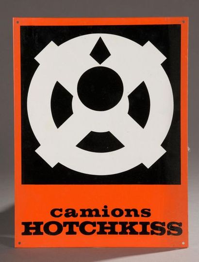 Plaque émaillée MOTUL 
111 x 23 cm, en l'état
On...