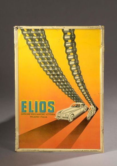 Deux plaques émaillées Elios et Jiskra 
35...